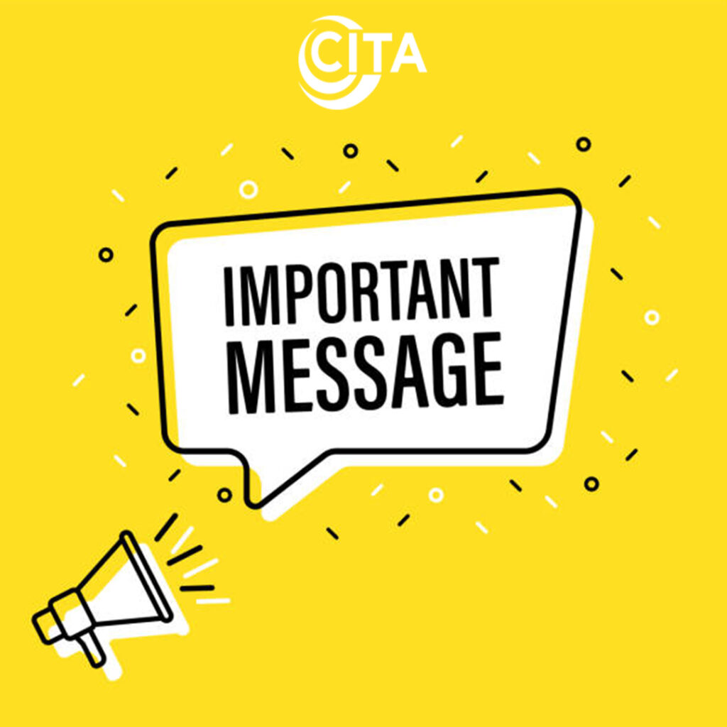 CITA GA 2021: Message to Members